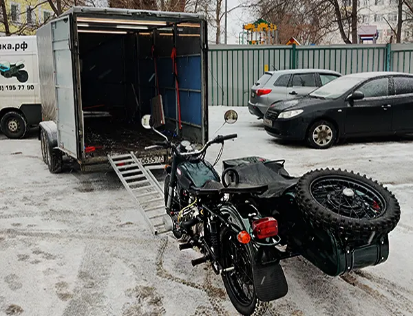 Перевозка мототехники зимой