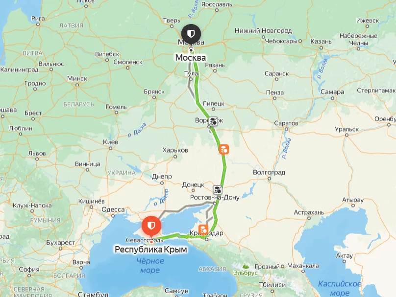 перевозки в Крым