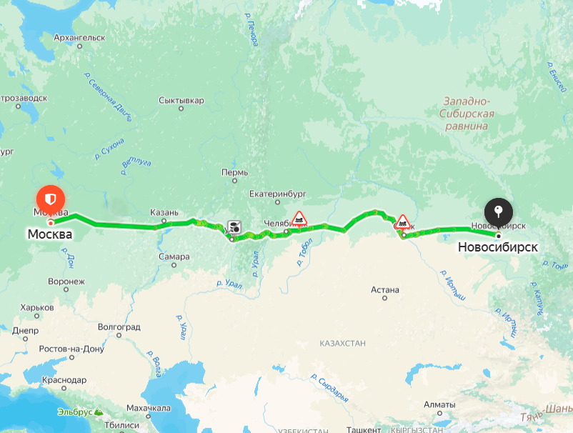 перевозки в Новосибирск