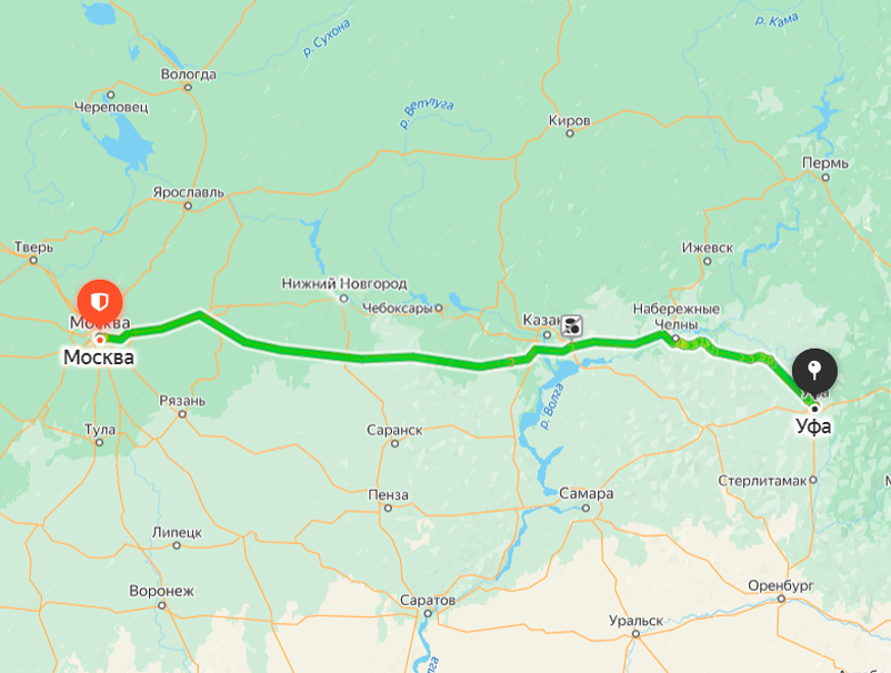 перевозки в Уфу 