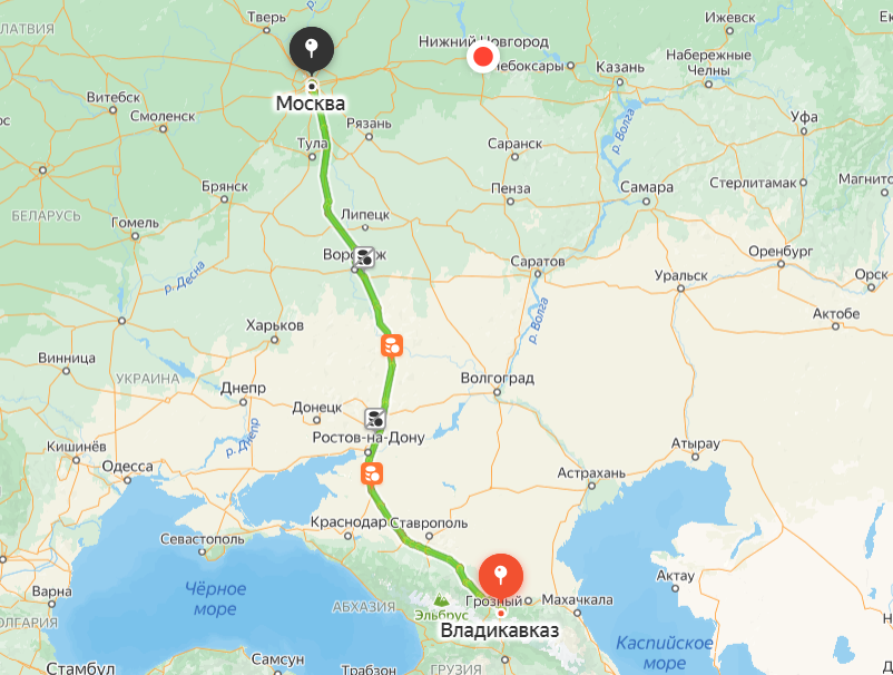 перевозки во Владикавказ